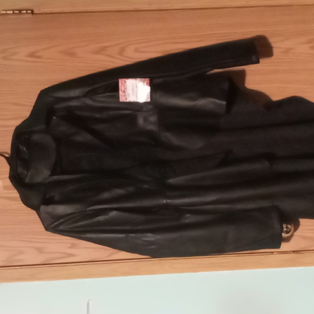 JOLIE Paris one monarchy womens faux leather jacket
